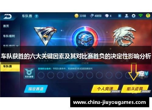 车队获胜的六大关键因素及其对比赛胜负的决定性影响分析